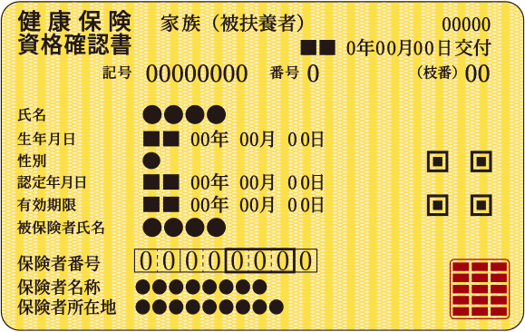 健康保険資格確認書