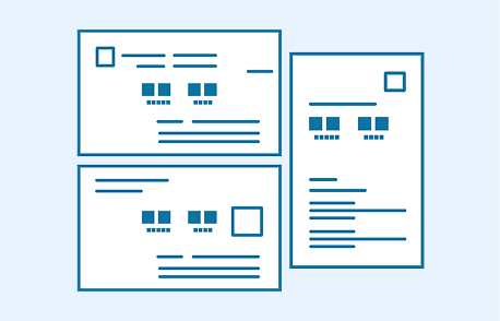 名刺のレイアウトが多様で読み取りが困難